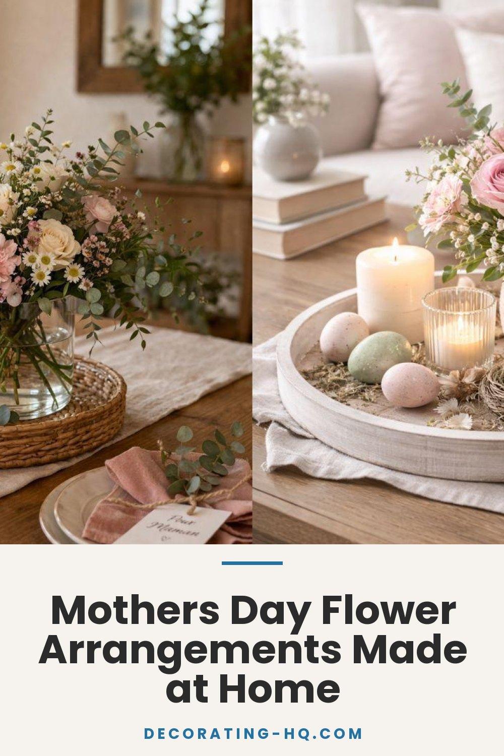 Mothers Day Flower Arrangements Made at Home