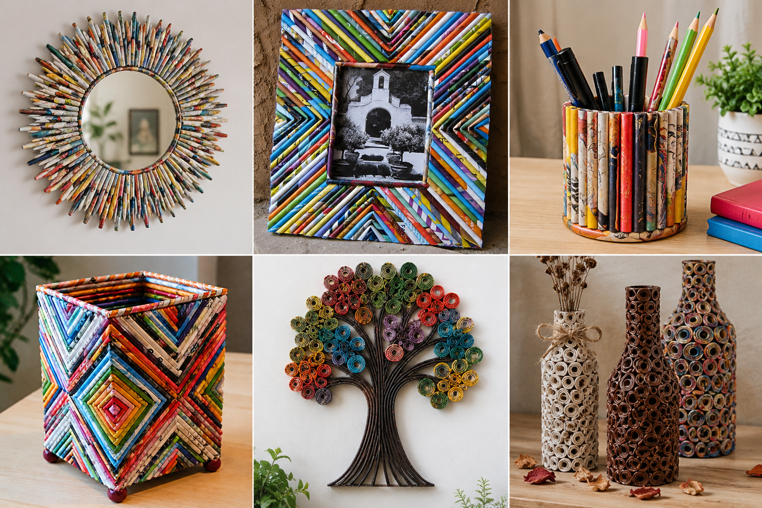 How to create decorative arrangements made with paper tubes How to create decorative arrangements made with paper tubes decorative arrangements made with paper tubes 7