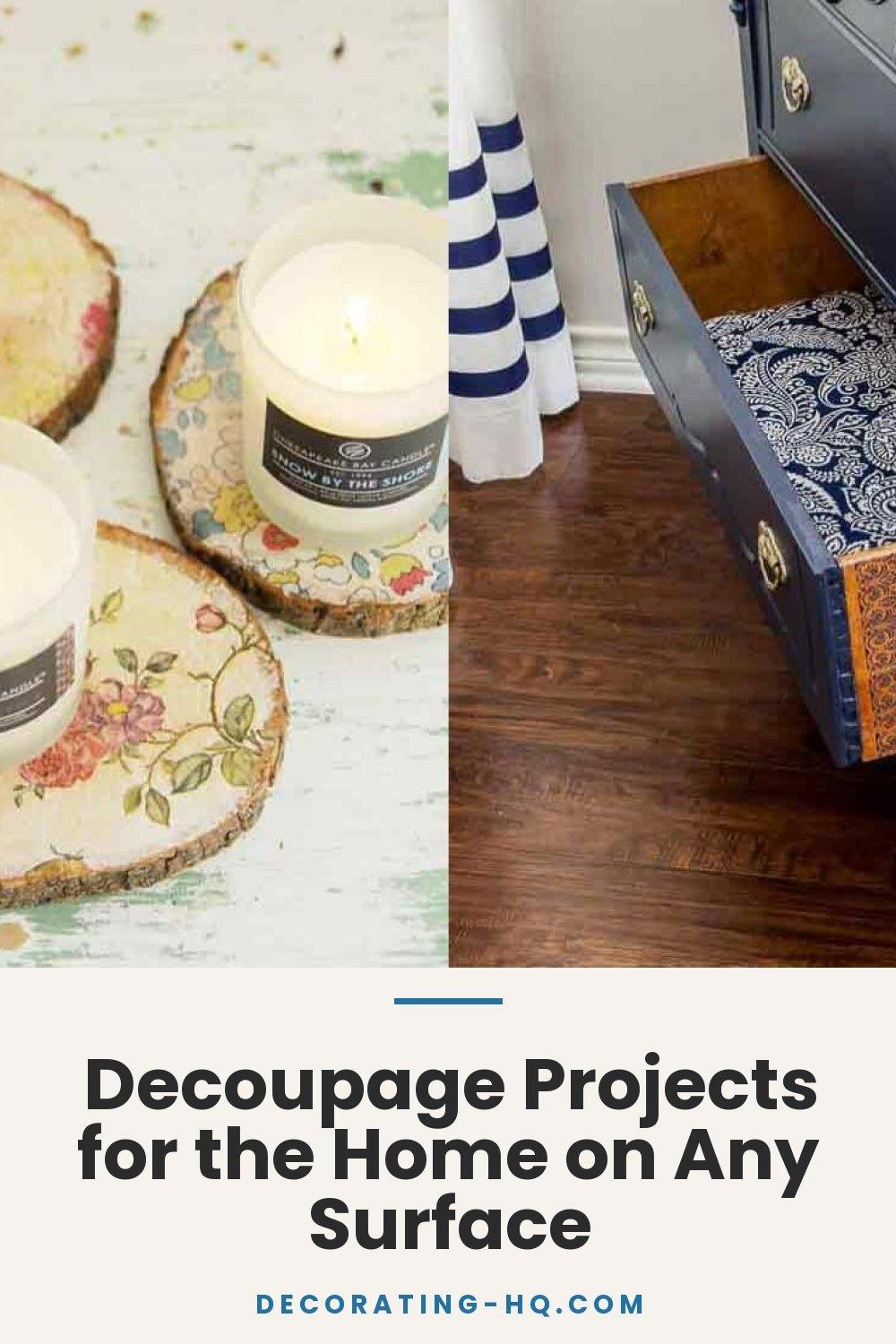 Decoupage Projects for the Home on Any Surface