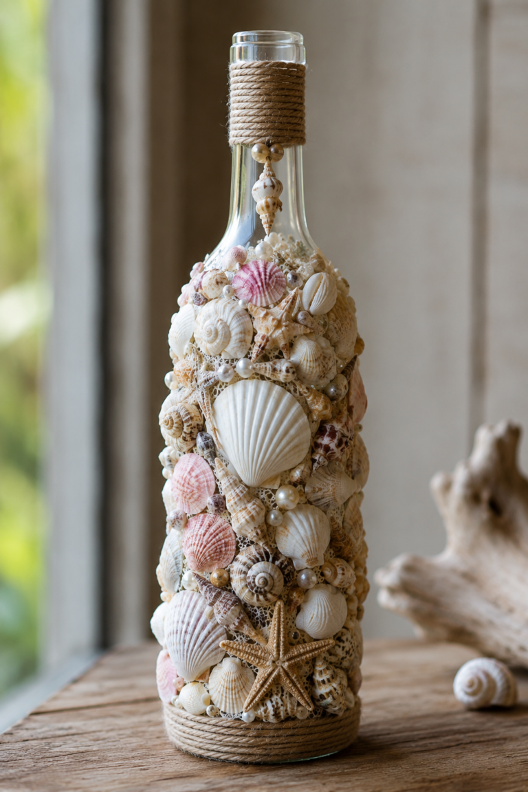 Discover glass bottles adorned with seashells for unique gifts Discover glass bottles adorned with seashells for unique gifts discover glass bottles adorned with seashells 1