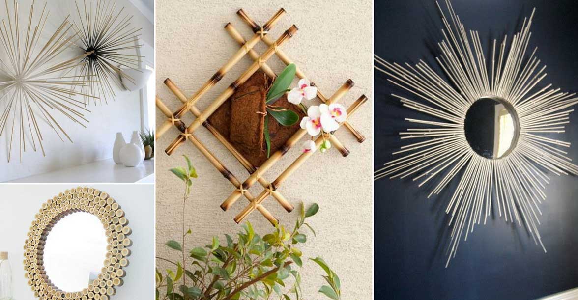 diy bamboo wall decor