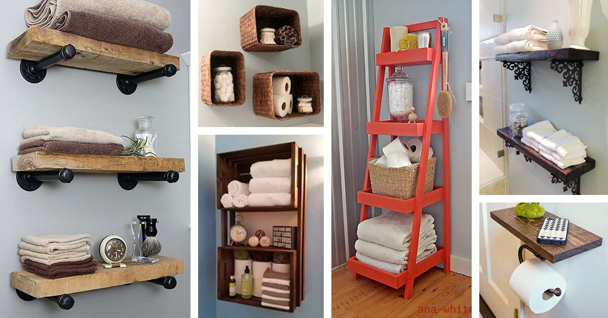 diy bathroom shelf ideas