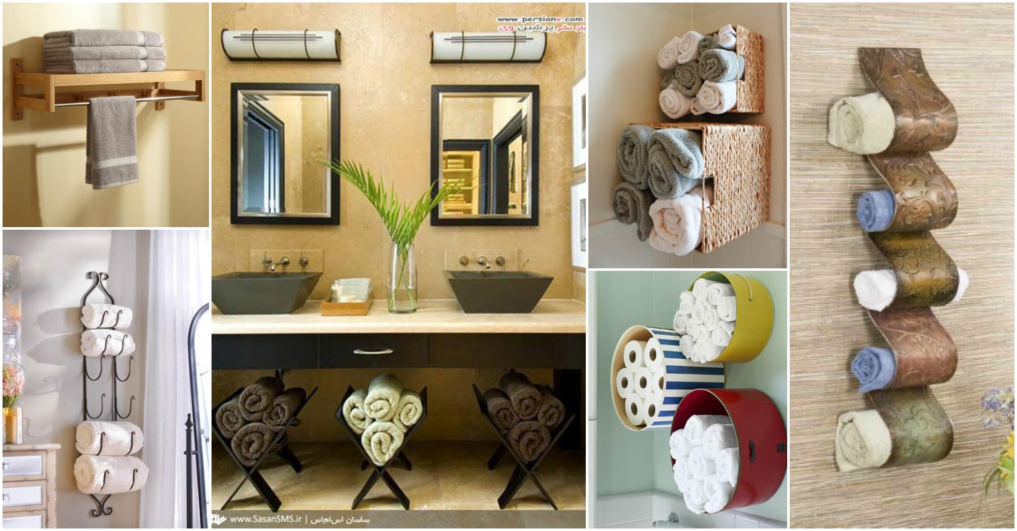 diy bathroom towel storage ideas