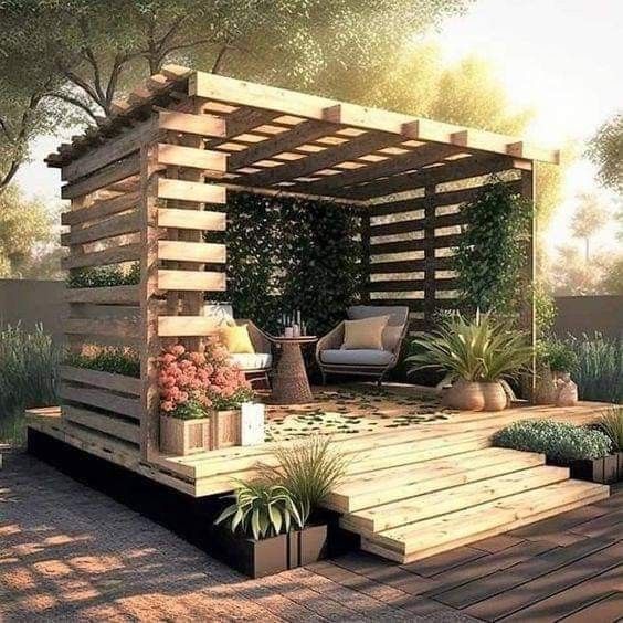 diy cabana lounge ideas for garden 1