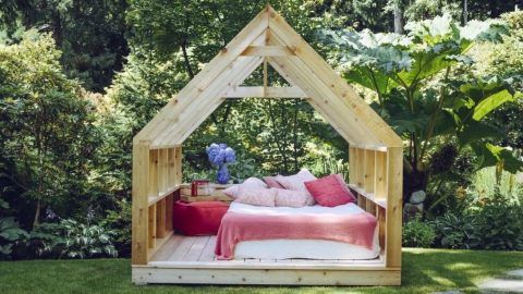 diy cabana lounge ideas for garden 9