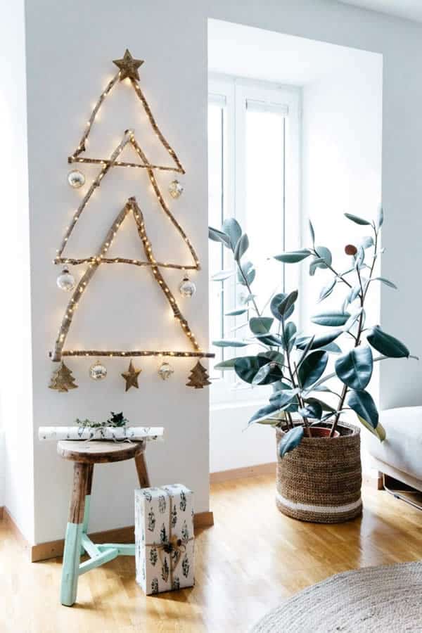 15+ DIY Christmas decoration with dry branches