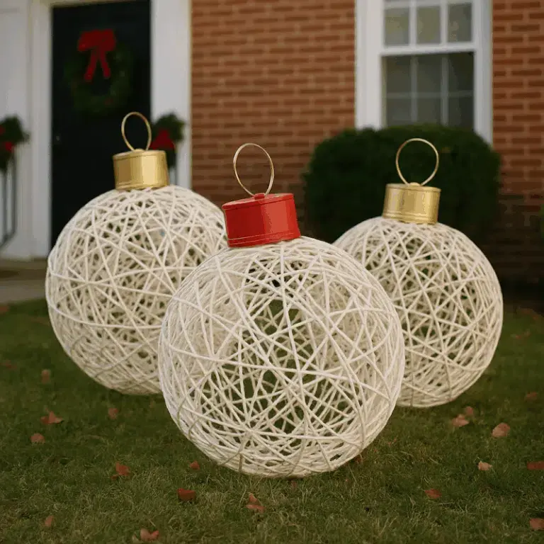 DIY Christmas Decorations for the Garden: Creative Outdoor Ideas diy christmas decorations for the garden 6