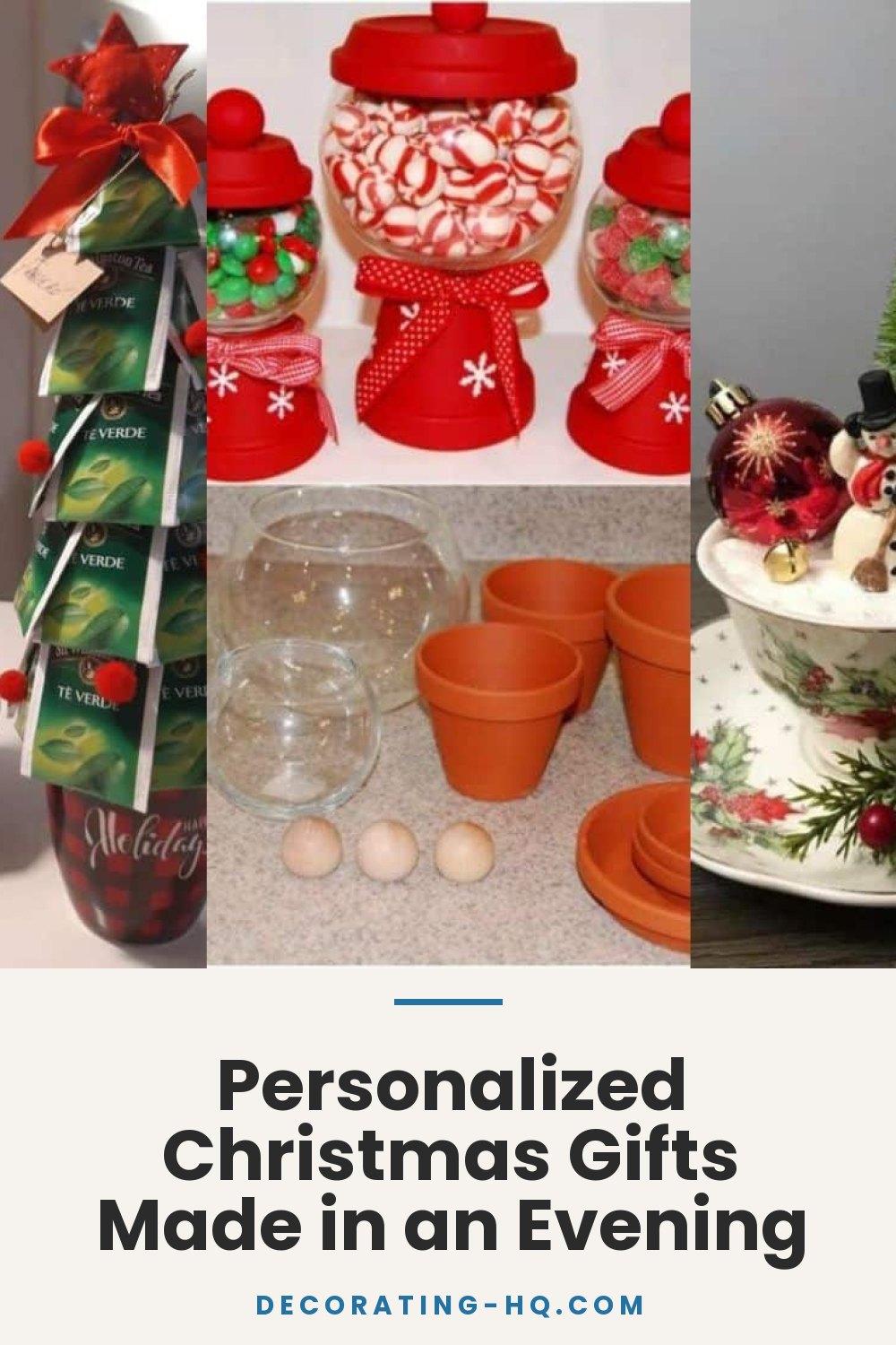 Personalized Christmas Gifts Made in an Evening