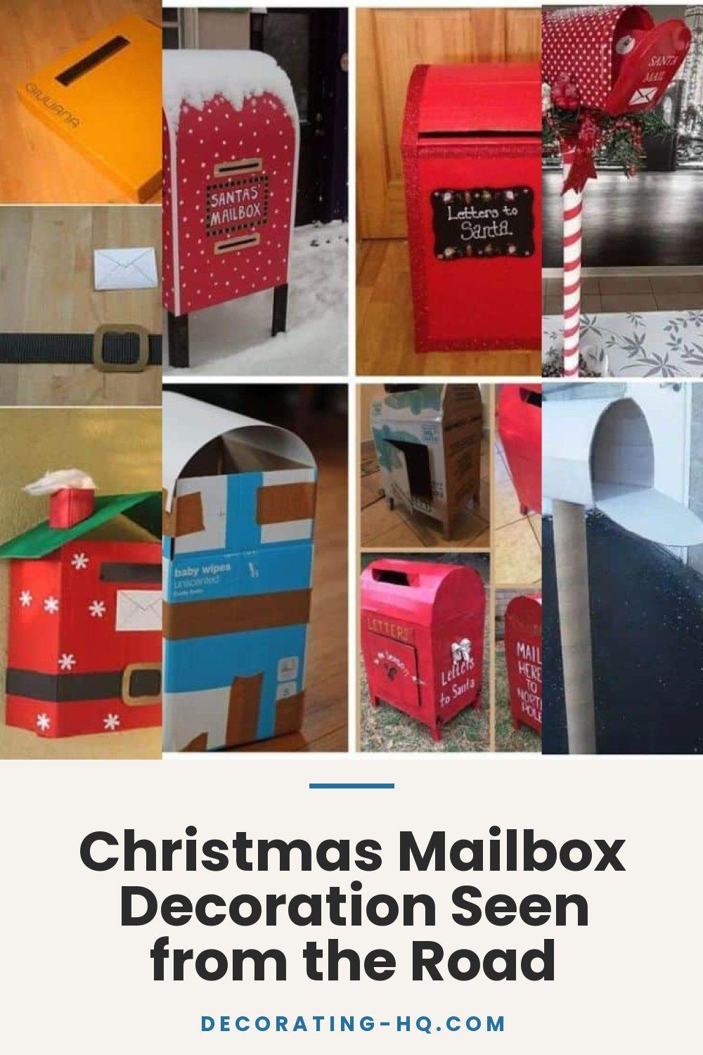 Christmas Mailbox Decoration Seen from the Road