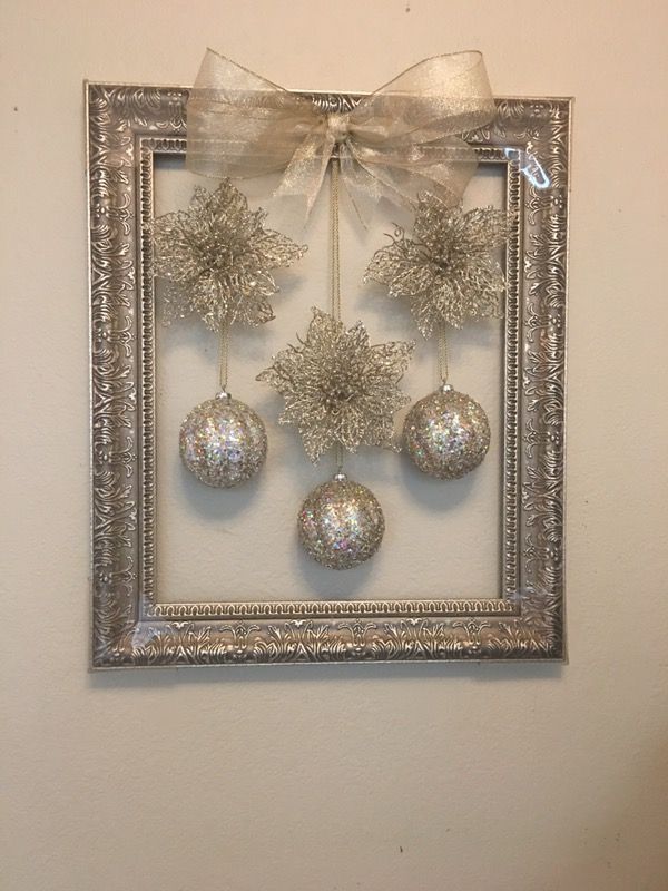 diy christmas projects with frames balls 5