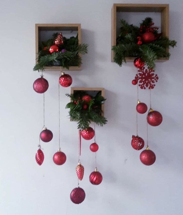 diy christmas projects with frames balls 7