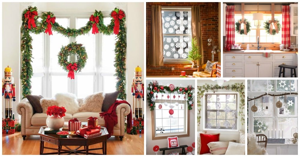 diy christmas windows decorating ideas