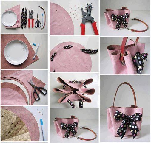 diy circle handbag