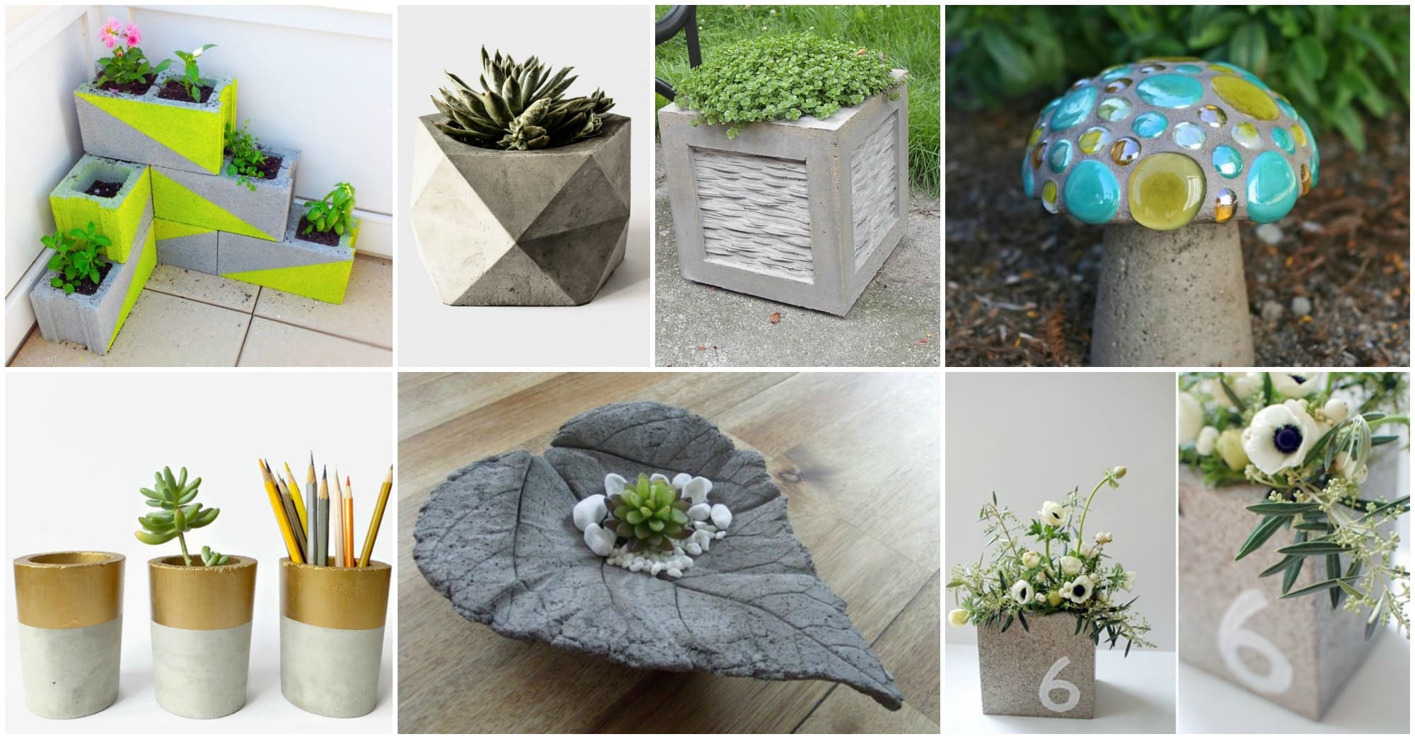 15+ DIY Concrete Decor Ideas