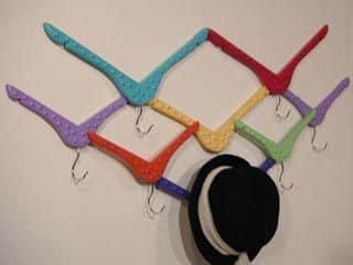 Make a beautiful coat rack to add charm to your home decor