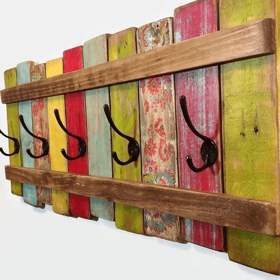 Make a beautiful coat rack to add charm to your home decor