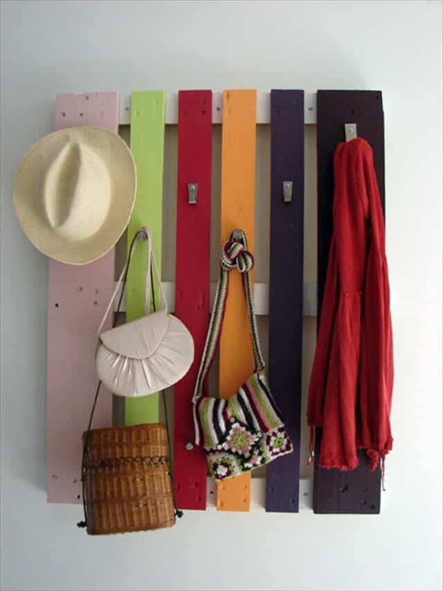 Make a beautiful coat rack to add charm to your home decor