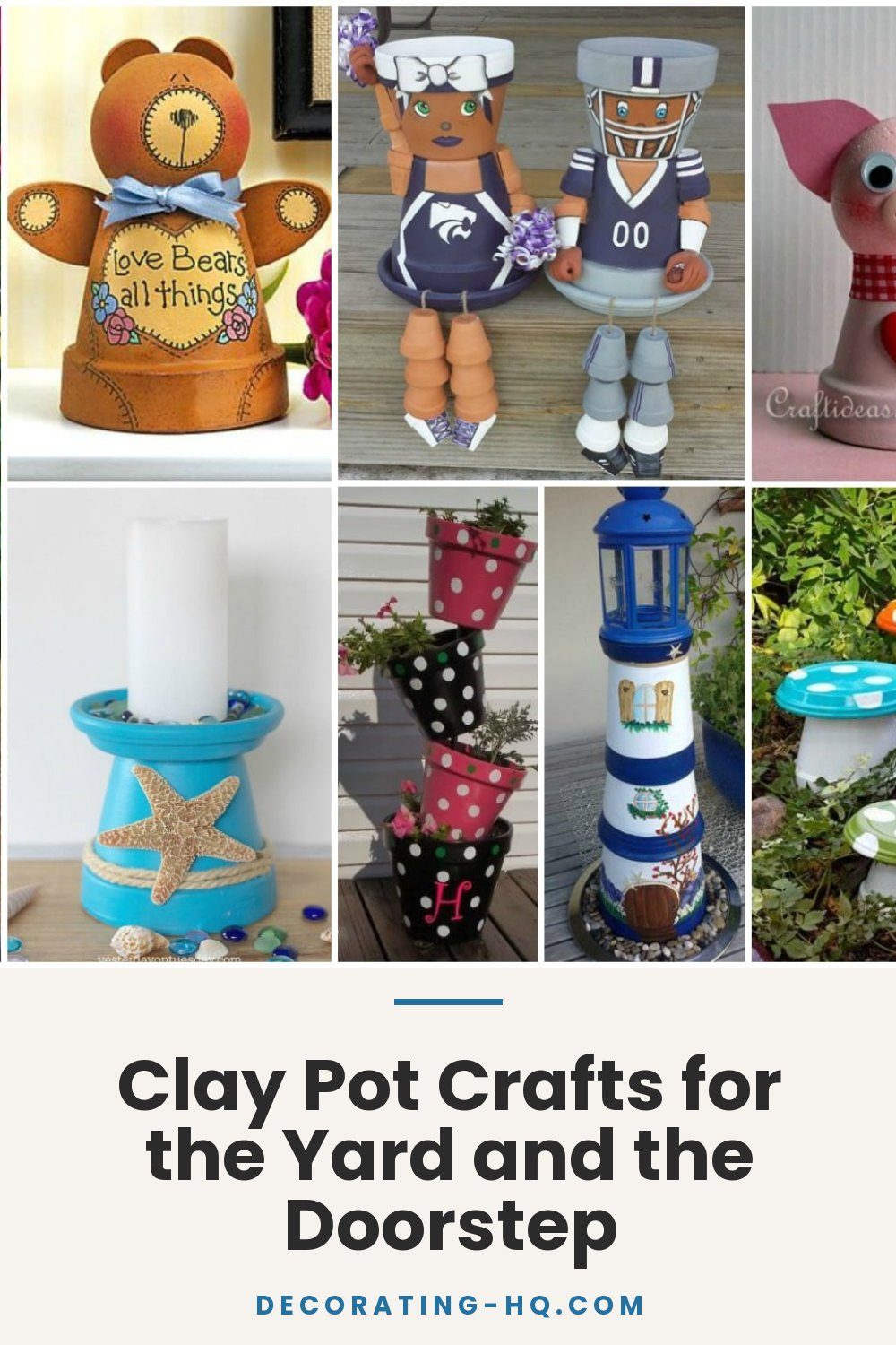 Clay Pot Crafts for the Yard and the Doorstep