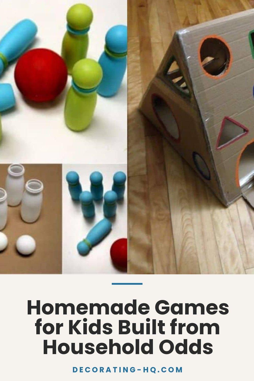 Homemade Games for Kids Built from Household Odds