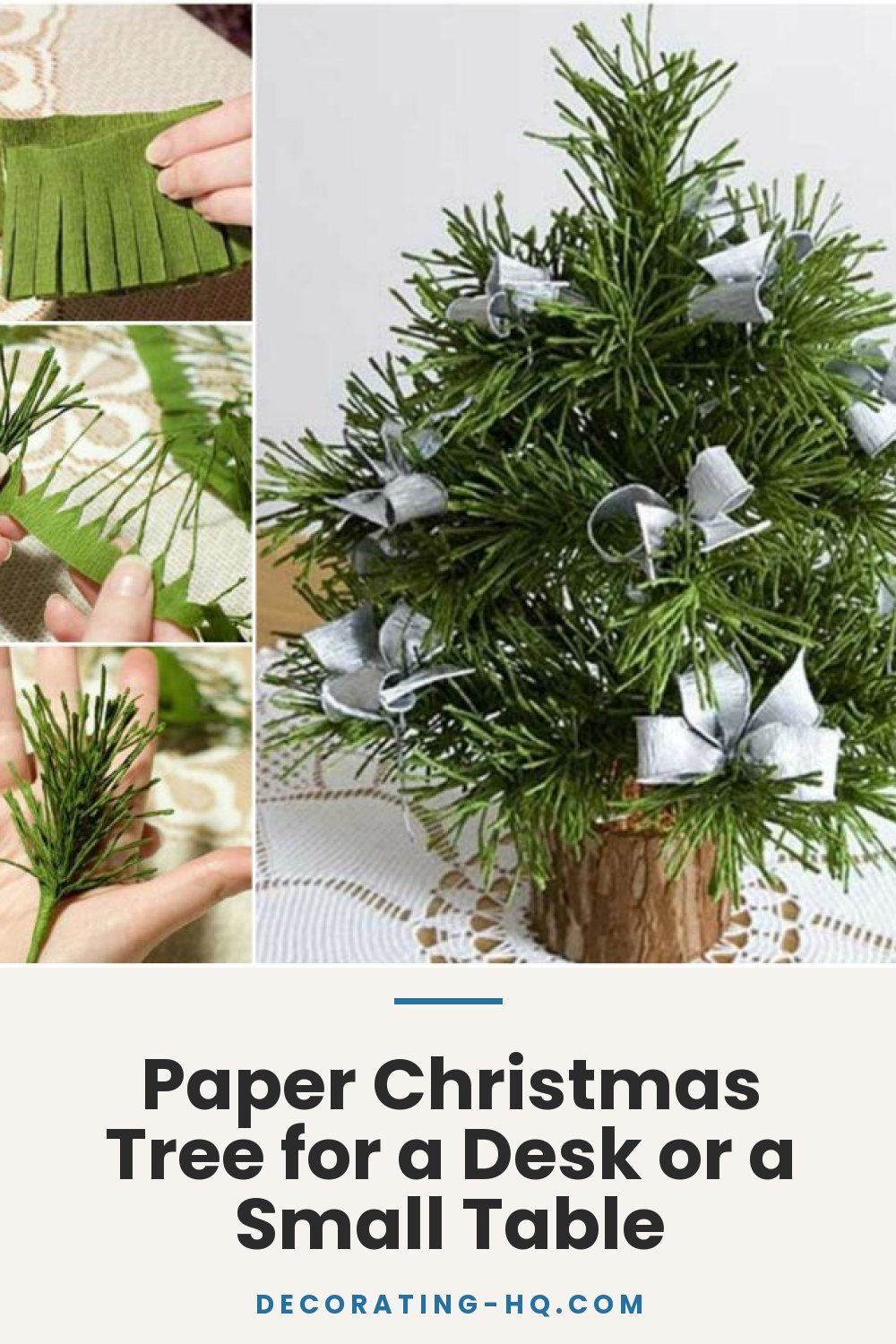 Paper Christmas Tree for a Desk or a Small Table