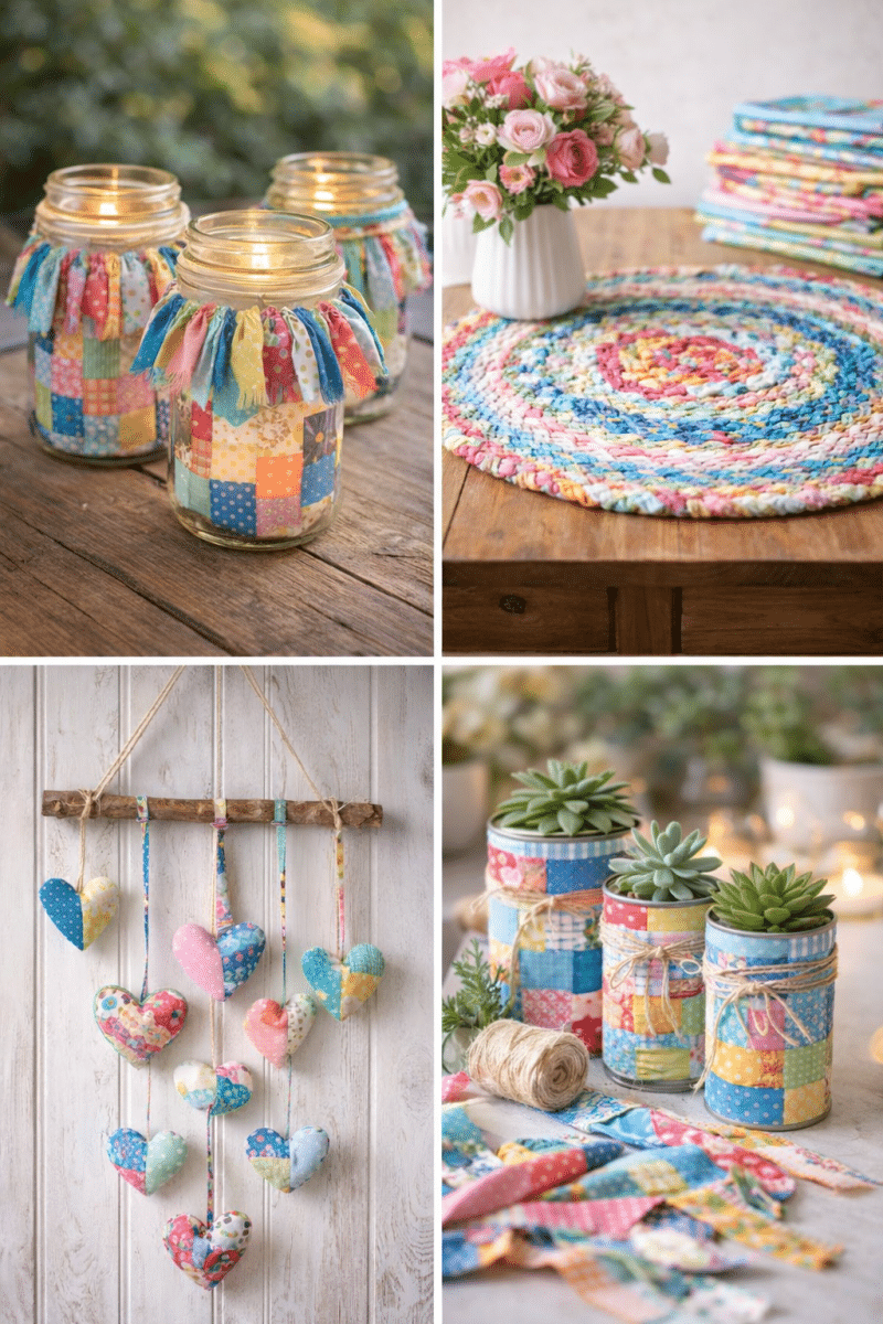 diy decor ideas with fabric scraps 3