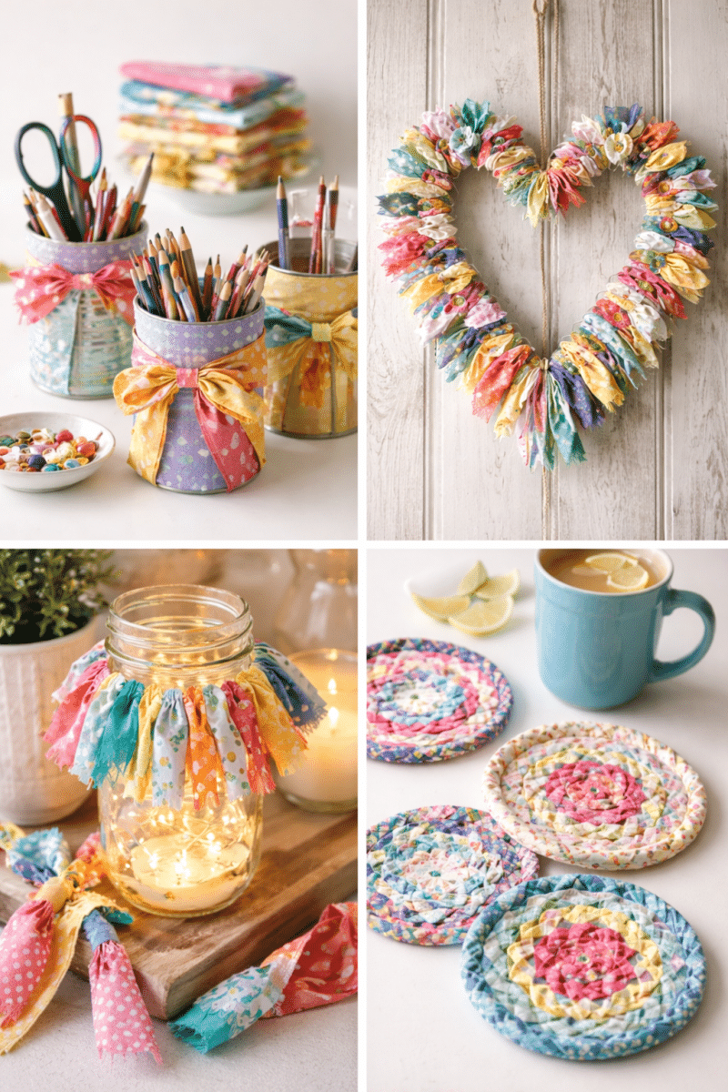 diy decor ideas with fabric scraps