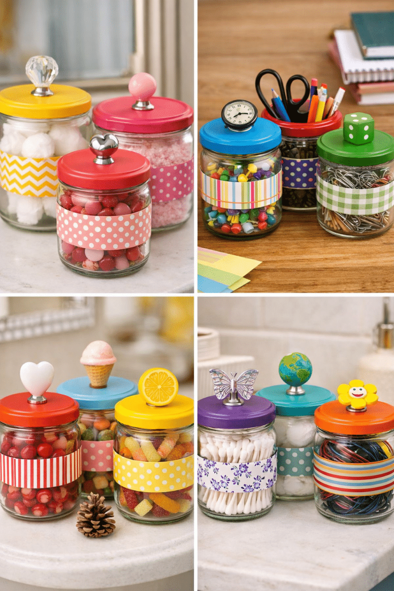 diy decoration with glass jars 1