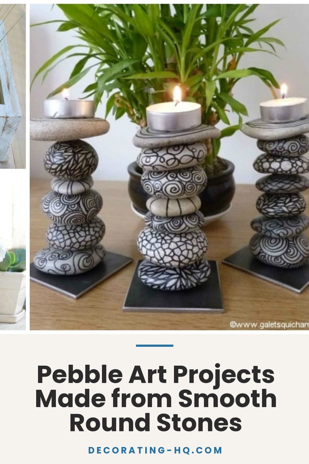 Pebble Art Projects Made from Smooth Round Stones