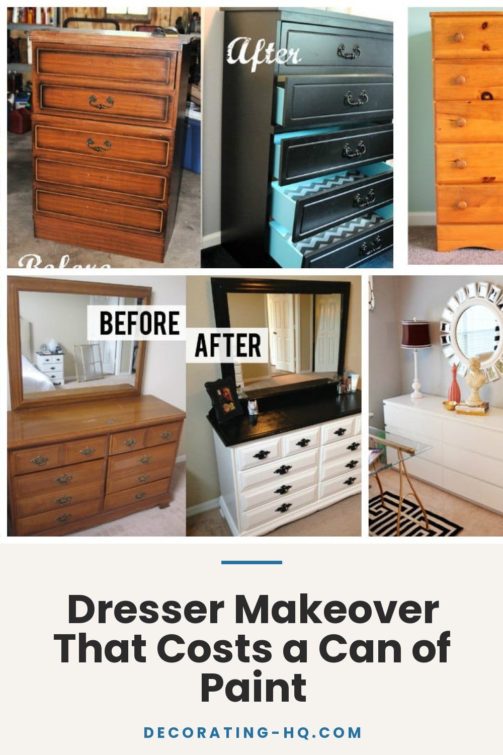 Dresser Makeover That Costs a Can of Paint