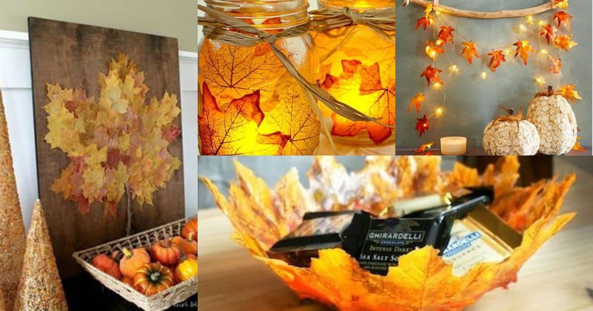 diy fall leaf crafts you must try 15