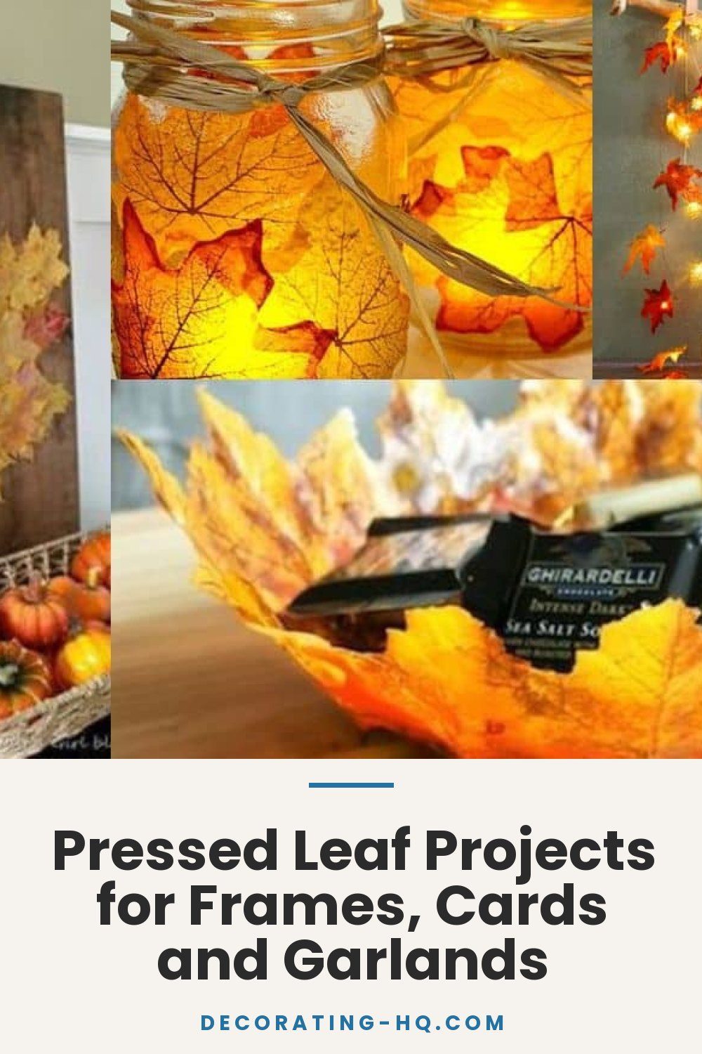 Pressed Leaf Projects for Frames, Cards and Garlands