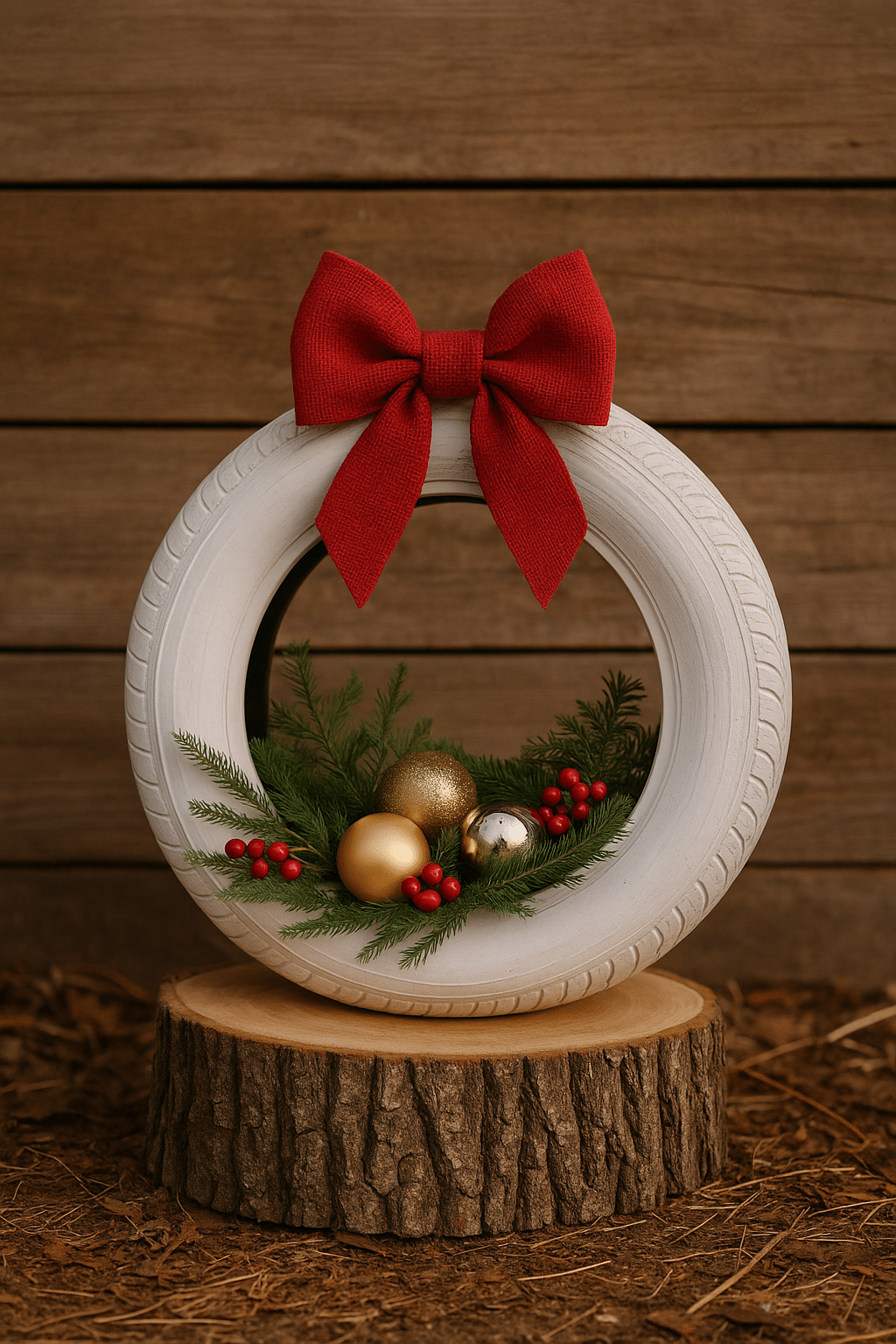 diy farmhouse christmas decoration rustic