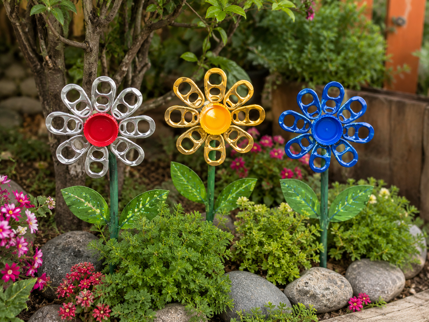DIY Flowers Made From Recycled Materials For Garden and Home DIY Flowers Made From Recycled Materials For Garden and Home diy flowers made from recycled materials for garden and home 2