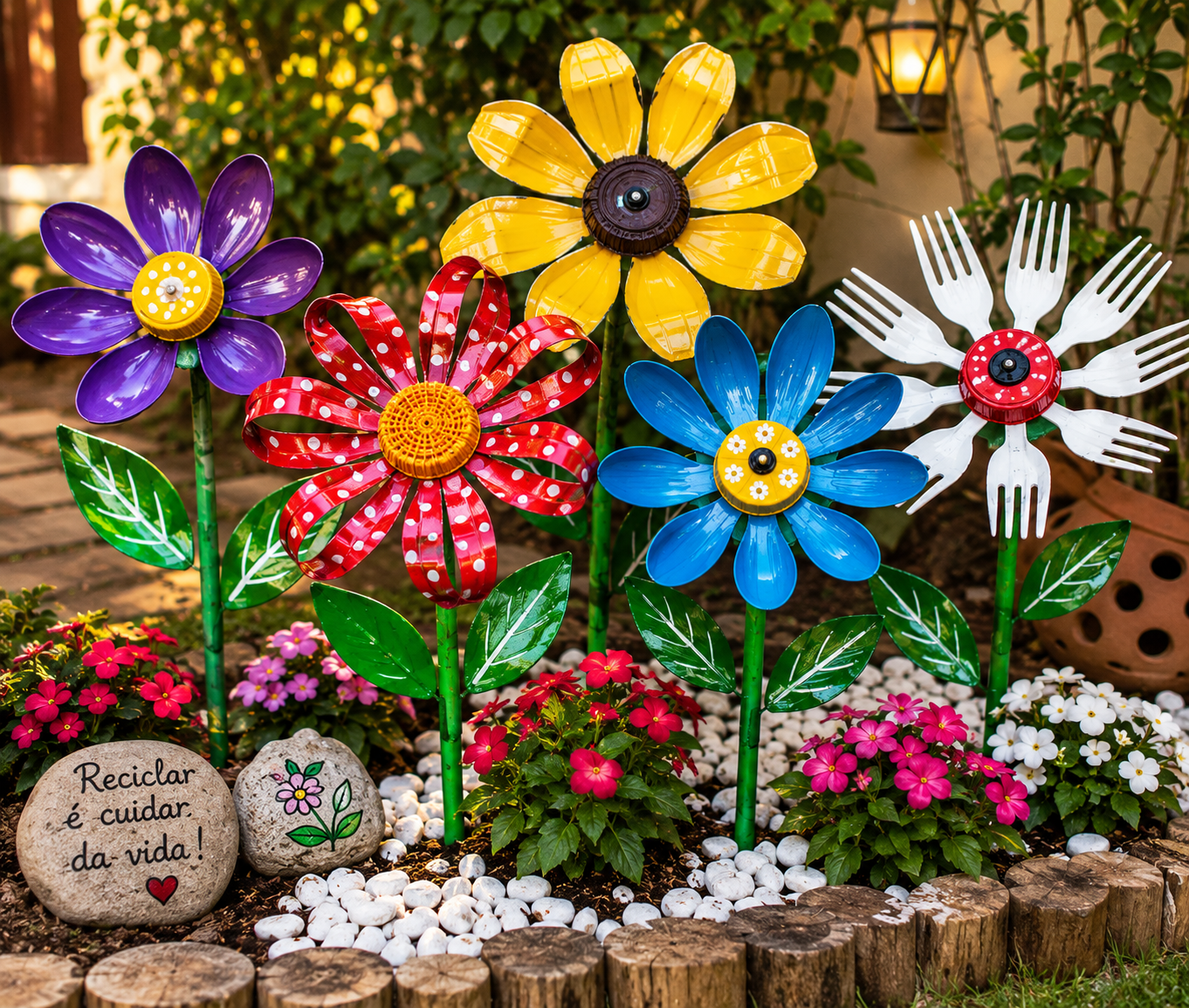 DIY Flowers Made From Recycled Materials For Garden and Home DIY Flowers Made From Recycled Materials For Garden and Home diy flowers made from recycled materials for garden and home 7
