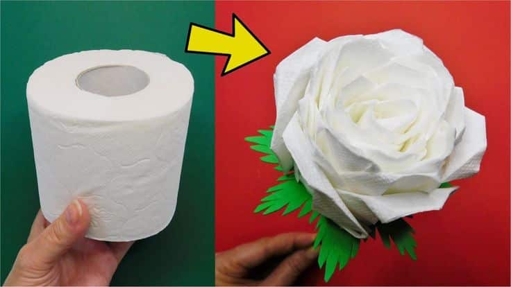 diy flowers made with toilet paper 1