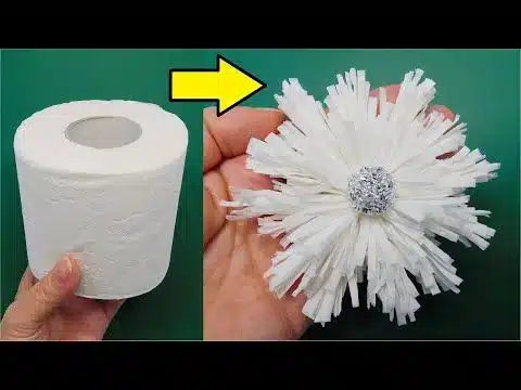 diy flowers made with toilet paper 2