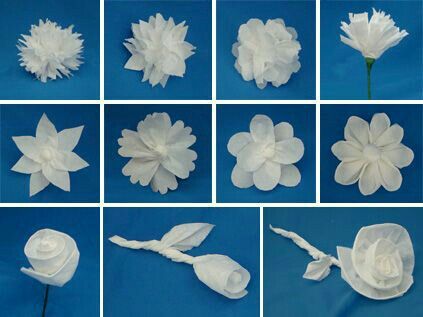 diy flowers made with toilet paper 8