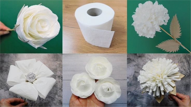 diy flowers made with toilet paper 9