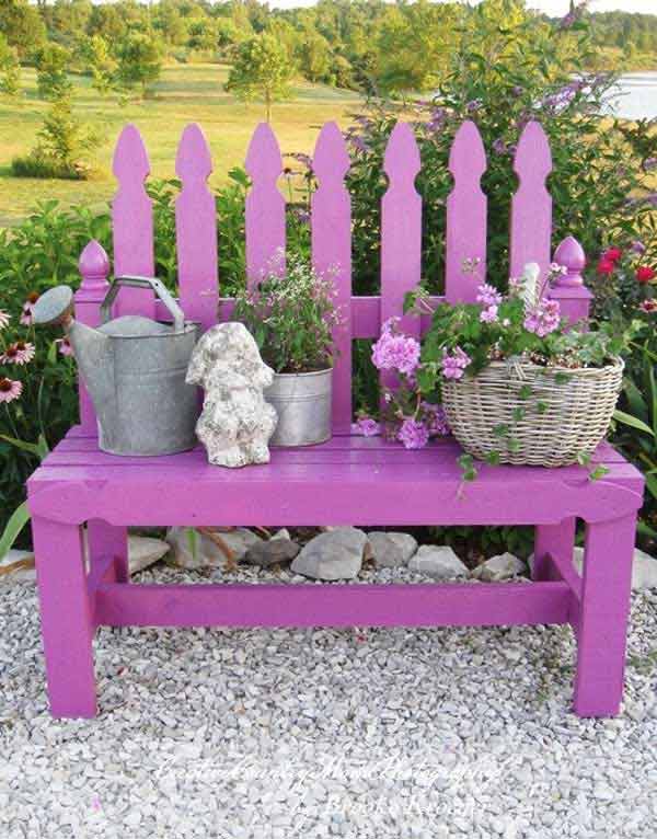 20+ Pretty & Awesome DIY Front Yard Benches