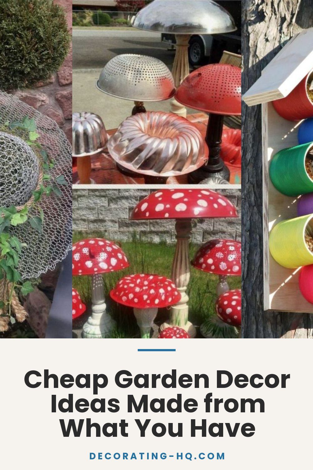 Cheap Garden Decor Ideas Made from What You Have