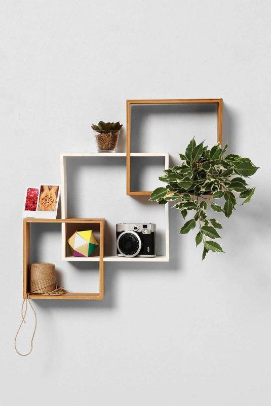 13+ Inspiring Unconventional Geometric Shelves