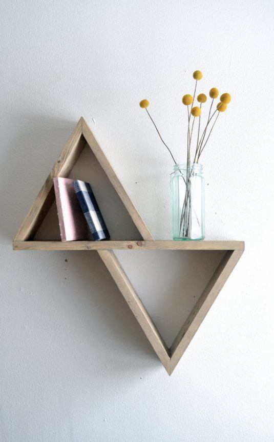 13+ Inspiring Unconventional Geometric Shelves