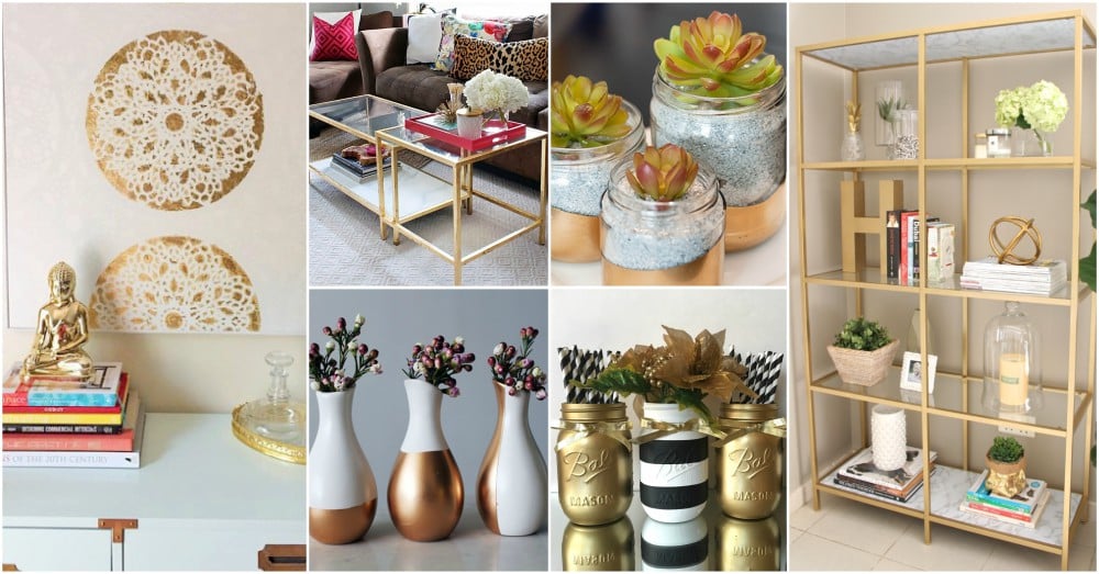 diy gold decor