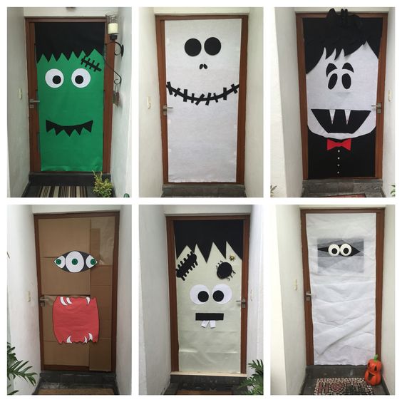 diy halloween door decorations 1