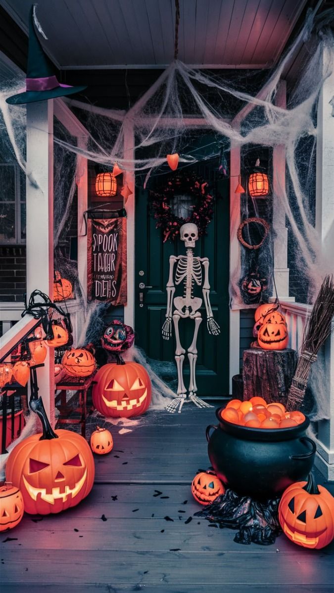 diy halloween door decorations 12