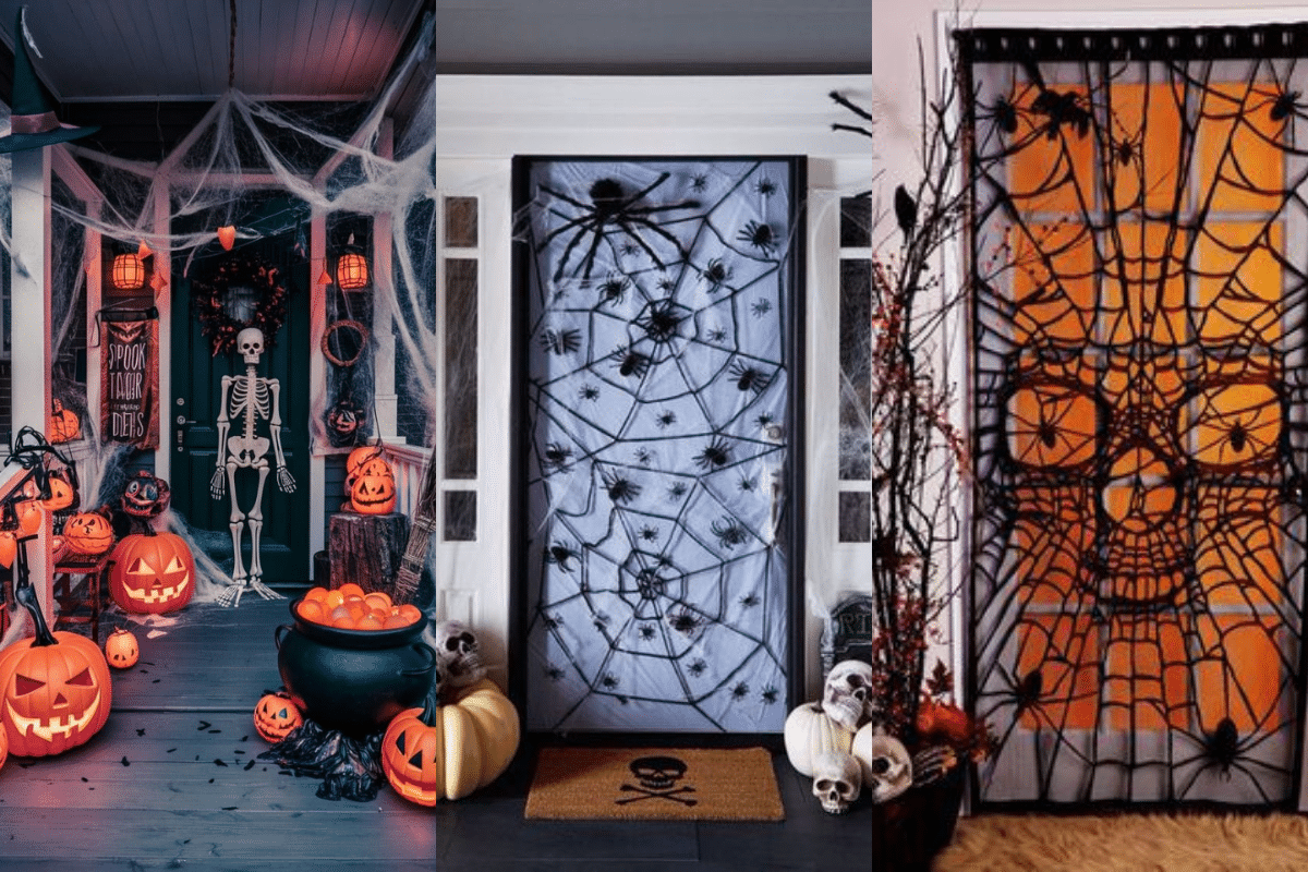 diy halloween door decorations