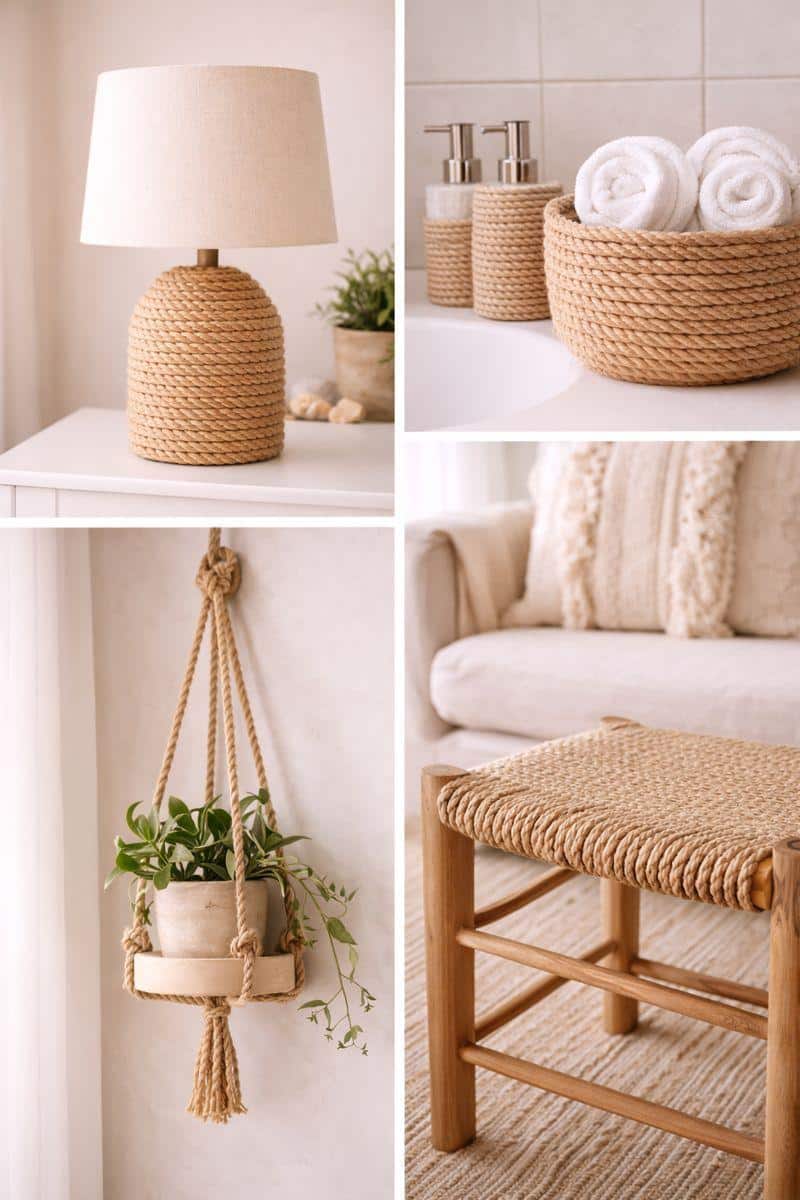 diy home decor ideas with rope 4