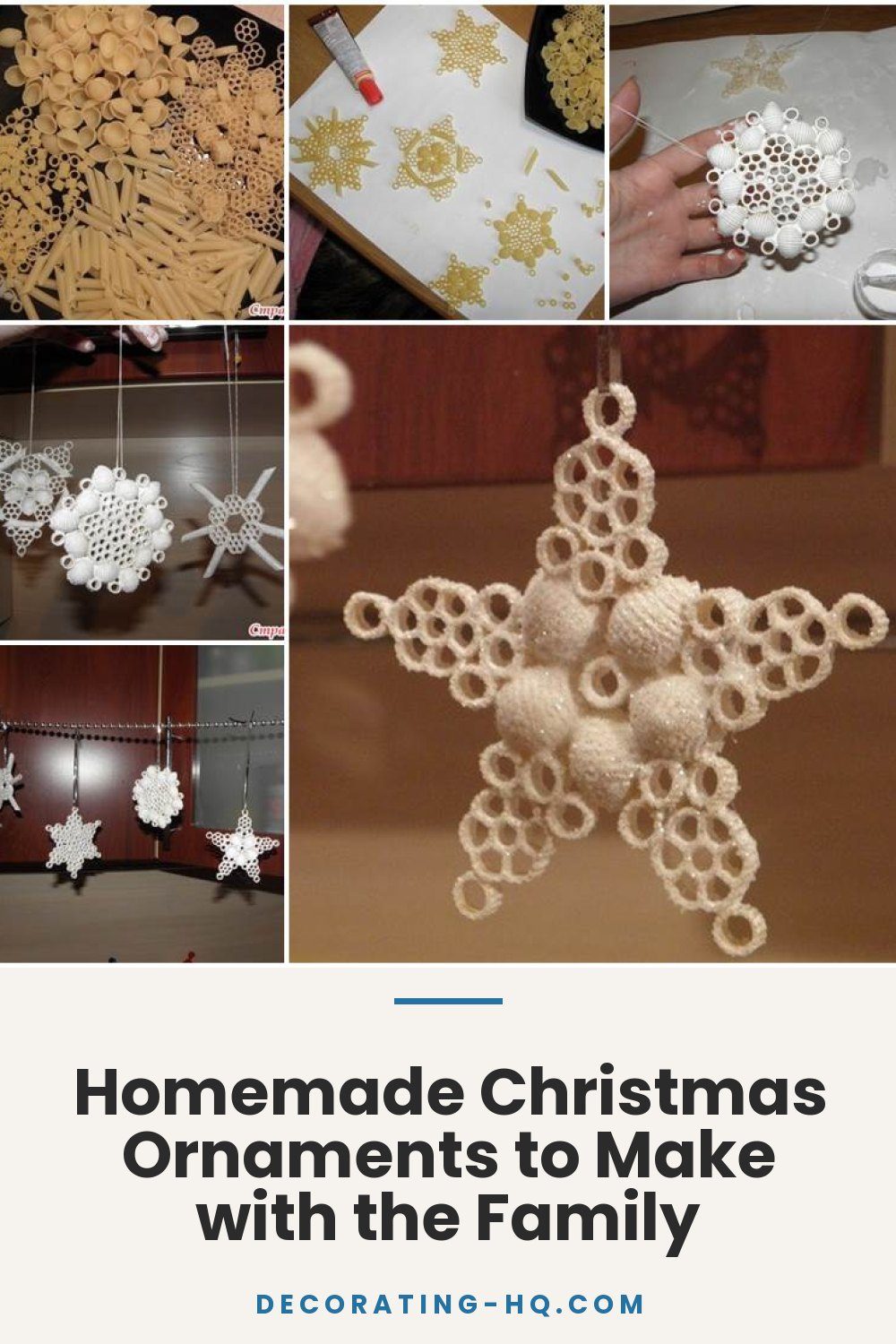 Homemade Christmas Ornaments to Make with the Family