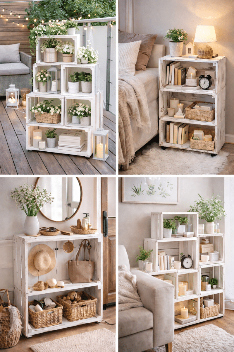 diy ideas using wooden crates 1