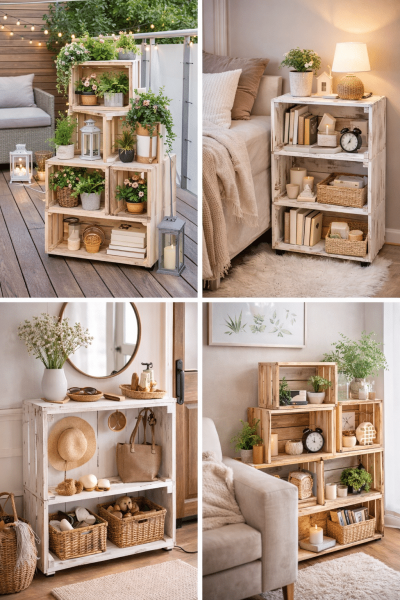 diy ideas using wooden crates 4